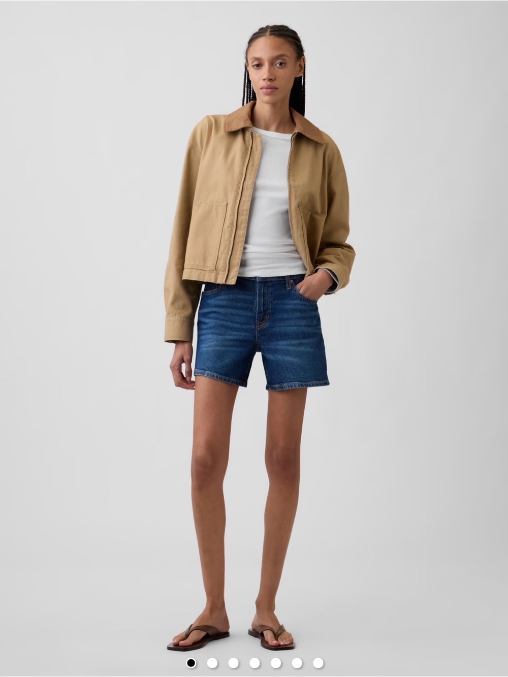 Gap 5” Mid-Rise Soft Denim Shorts, 28